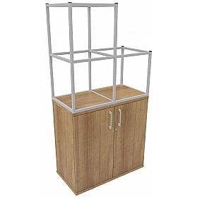 Matrix Storage Double Door Cupboard with Stepped C