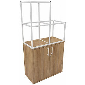 Matrix Storage Double Door Cupboard with Stepped C