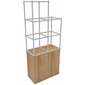 Matrix Storage Double Door Cupboard with Stepped C