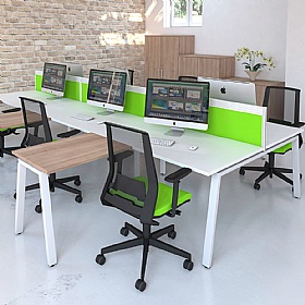 Apex Rectangular Back to Back Bench Extension Desks