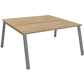 Apex 2 Person A-Frame Rectangular Back to Back Bench Desks - Office Furniture