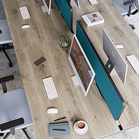 Apex 4 Person A-Frame Rectangular Back to Back Bench Desks - Office Furniture