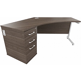 Cogent 120 Degree Segment Combination Office Desks