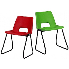 Academy Poly Skid Base Stacking School Chairs