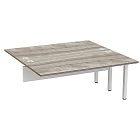 Analog Rectangular Back to Back Bench Extension Desks