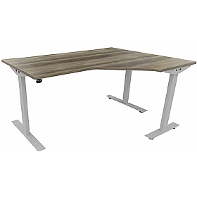 Aerial Electric Height Adjustable Ergonomic Radial Office Desks - Office Furniture