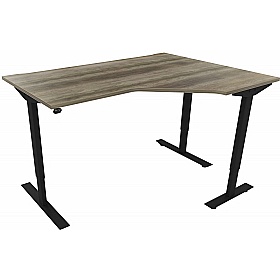 Aerial Electric Height Adjustable Ergonomic Radial Office Desks - Office Furniture