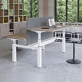 Aviator Electric Height Adjustable 2 Person Rectangular Back to Back Desks