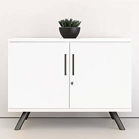 Flare 2 Door Credenza Office Storage Unit - Office Furniture