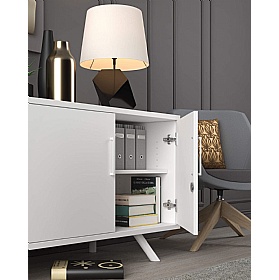 Flare 2 Door Credenza Office Storage Unit - Office Furniture
