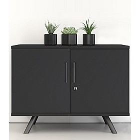 Flare 2 Door Credenza Office Storage Unit - Office Furniture
