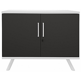 Flare 2 Door Credenza Office Storage Unit - Office Furniture