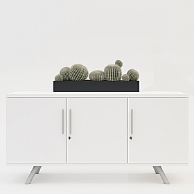 Flare 3 Door Credenza Office Storage Unit - Office Furniture