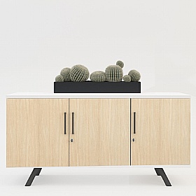Flare 3 Door Credenza Office Storage Unit - Office Furniture