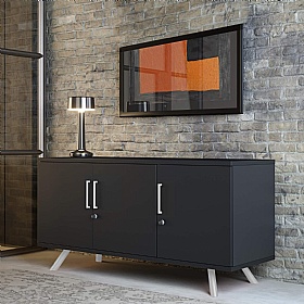 Flare 3 Door Credenza Office Storage Unit