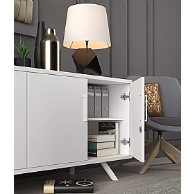 Flare 3 Door Credenza Office Storage Unit - Office Furniture