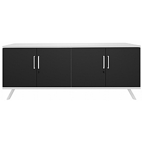 Flare 4 Door Credenza Office Storage Unit - Office Furniture