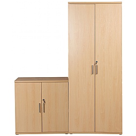 Horizon Wooden Office Cupboards Beech