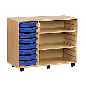 Classic 8 Shallow Tray Unit with 2 Adjustable Shelves