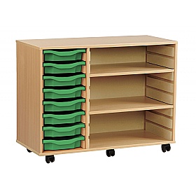 Classic 8 Shallow Tray Unit with 2 Adjustable Shelves