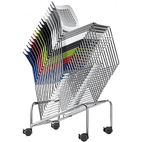 Chat High Density Stacking Chair Trolley