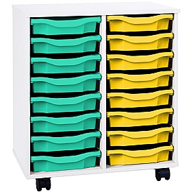 Premium 16 Tray Mobile Storage