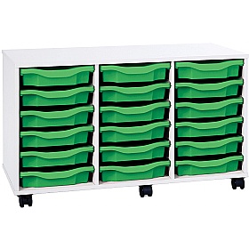 Premium 18 Tray Mobile Storage