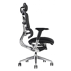 i29 24 Hour Ergonomic Mesh and Fabric Office Chair with Headrest - Office Furniture