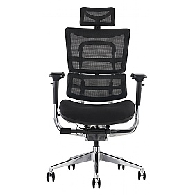 i29 24 Hour Ergonomic Mesh and Fabric Office Chair with Headrest - Office Furniture