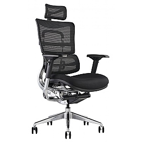 i29 24 Hour Ergonomic Mesh and Fabric Office Chair with Headrest