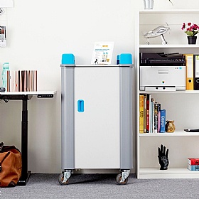 LapCabby 10V Vertical Laptop Charging and Storage Trolley - Education