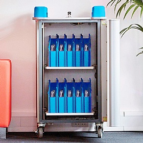 LapCabby Mini 20V Vertical Laptop Charging and Storage Trolley