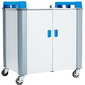 LapCabby Mini 32V Vertical Laptop Charging and Storage Trolley - Education