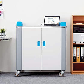 LapCabby Mini 32V Vertical Laptop Charging and Storage Trolley - Education