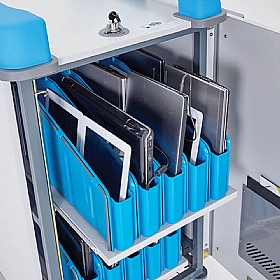 LapCabby Mini 32V Vertical Laptop Charging and Storage Trolley - Education