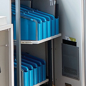 LapCabby Mini 32V Vertical Laptop Charging and Storage Trolley - Education