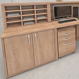 Enquire Modular Reception Desk High Cupboard