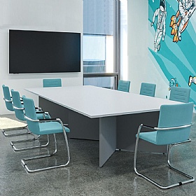 Agenda Duo Arrowhead Rectangular Breakout and Boardroom Tables