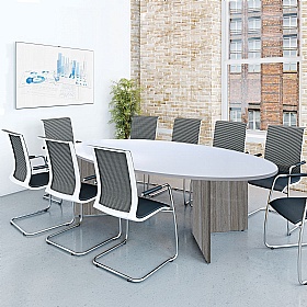 Agenda Duo Arrowhead Oval Breakout and Boardroom Tables