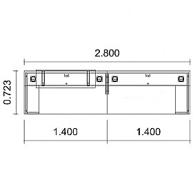 Engage Duo Medio Reception Desk