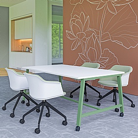 Atomic Mobile Rectangular Breakout and Meeting Tables