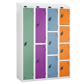 Equinox Antibacterial Sloping Top Probe Lockers - Coin Retain Lock