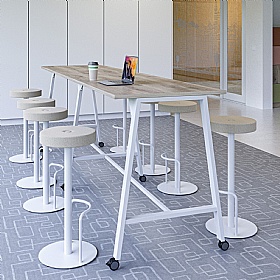 Atomic High Mobile Rectangular Breakout and Meeting Tables