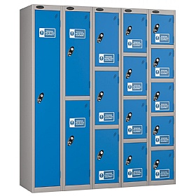 Atom Probe Antibacterial PPE Lockers - Hasp & Staple Lock