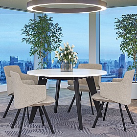 Allegro Metal Leg Meeting and Breakout Chairs