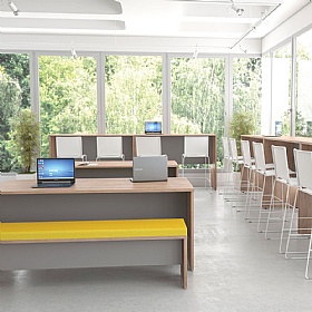 Nimbus Panel End Rectangular Breakout and Meeting Tables - Office Furniture