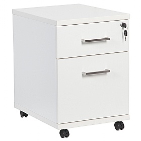 Horizon Under Desk Mobile Office Drawer Pedestals White