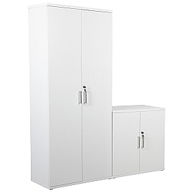 Horizon Wooden Office Cupboards White