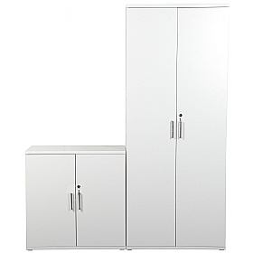 Horizon Wooden Office Cupboards White