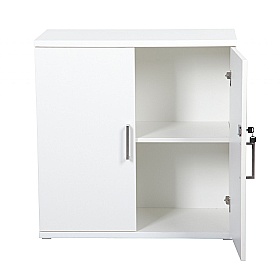 Horizon Wooden Office Cupboards White